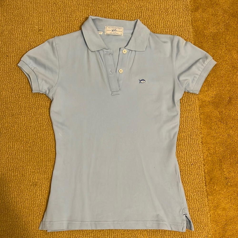 Light blue Southern Tide Skipjack Polo